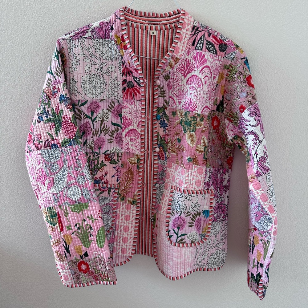 Reversible Quilted Patchwork Jacket - image 1